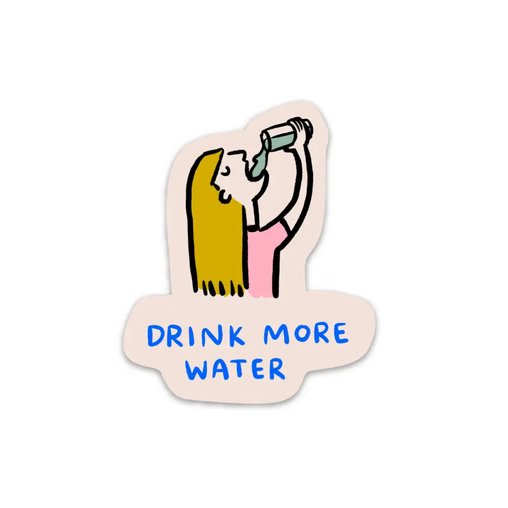 Drink More Water Vinyl Sticker - PABOOM