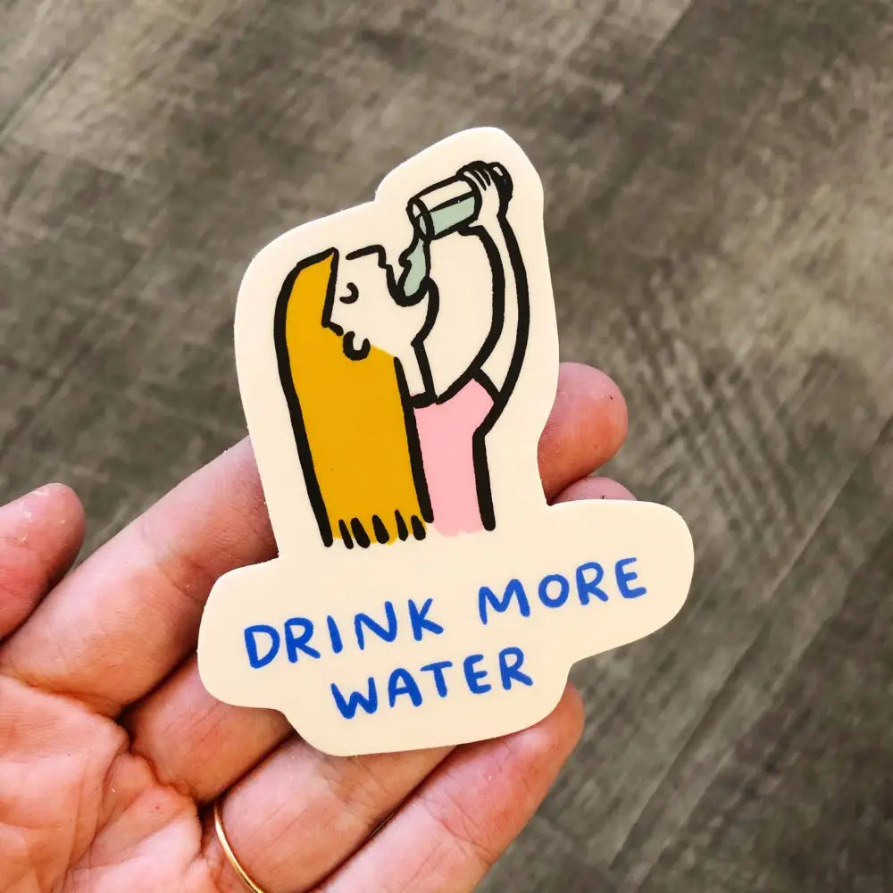 Drink More Water Vinyl Sticker - PABOOM