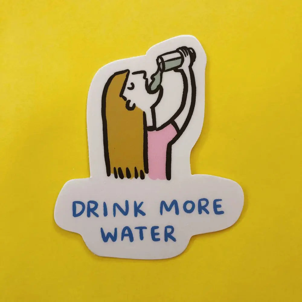Drink More Water Vinyl Sticker - PABOOM
