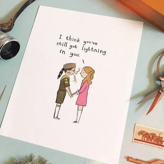 Abbie Ren Illustration - Lightning Art Print 8x10