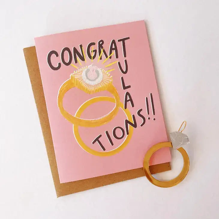 Rings Congratulations Card - PABOOM