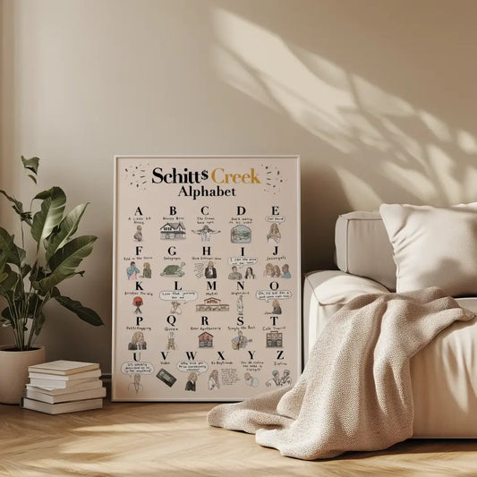 Schitts Creek Alphabet Poster - PABOOM