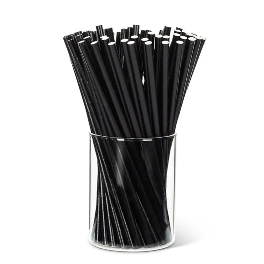 Black Paper Straws - PABOOM