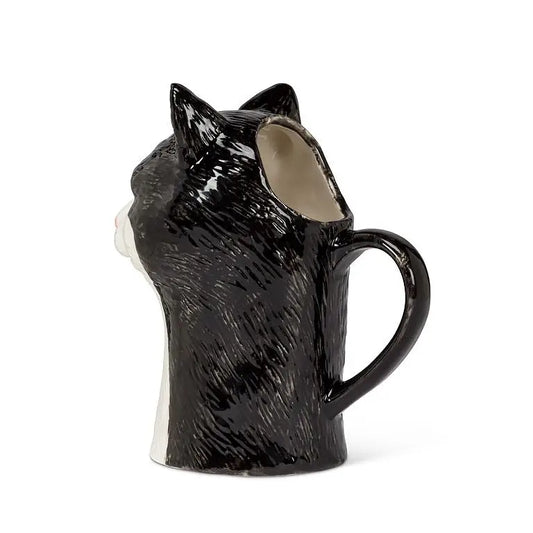Abbott - Black/White Cat Sm Jug 5’’H(4oz)