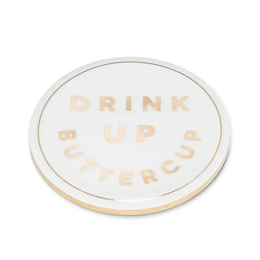 Abbott - Drink Up Buttercup Ceramic Coaster