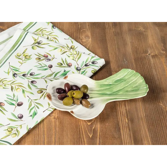 Abbott - Fresh Garlic Bunch Spoon Rest 9’’L