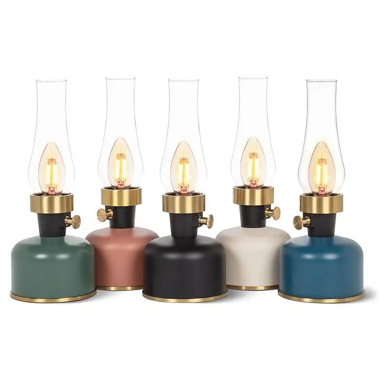 Abbott - Lantern LED Lamp w/Chimney Black 10.5ββH