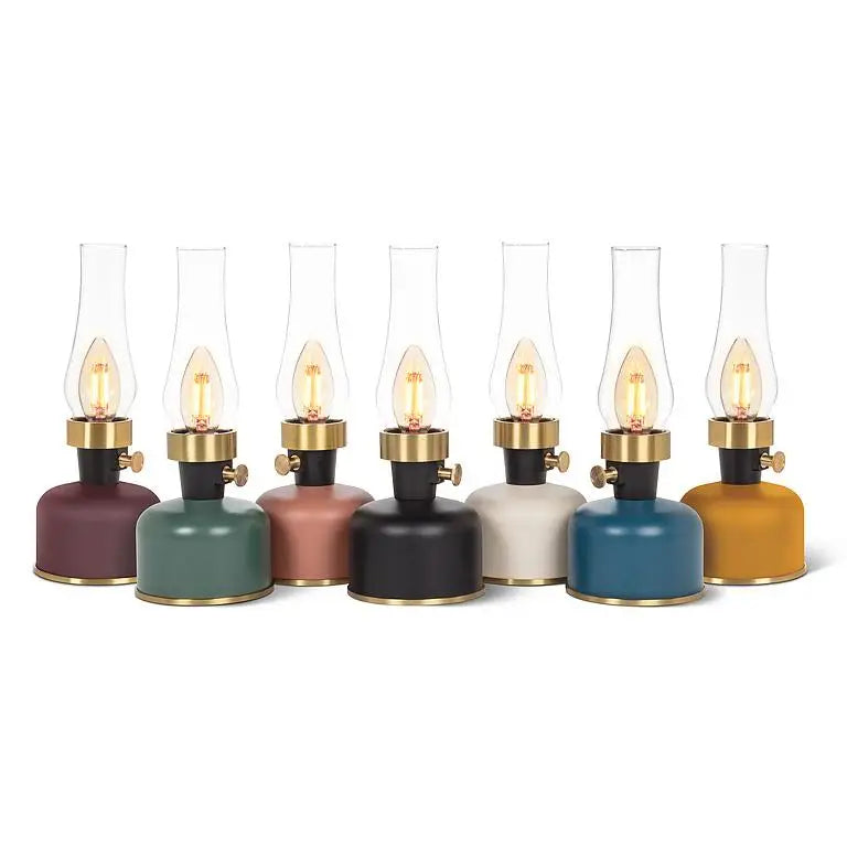 Abbott - Lantern LED Lamp w/Chimney Black 10.5ββH