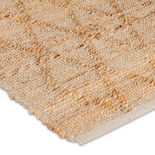 Abbott - Lg Diamond Weave Mat Natural 3x5’