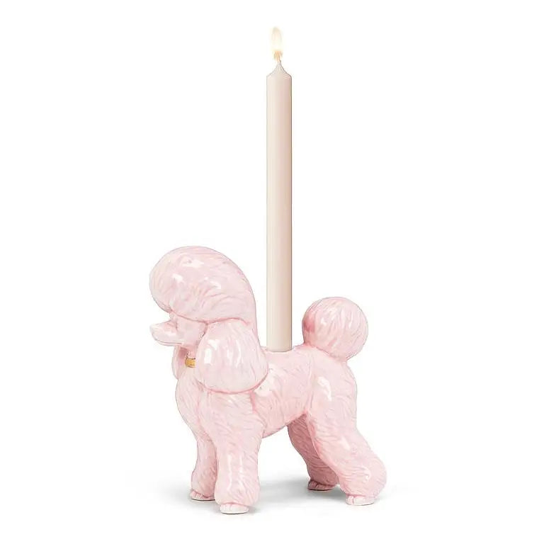 Abbott - Pink Poodle Taper Holder 5ββH