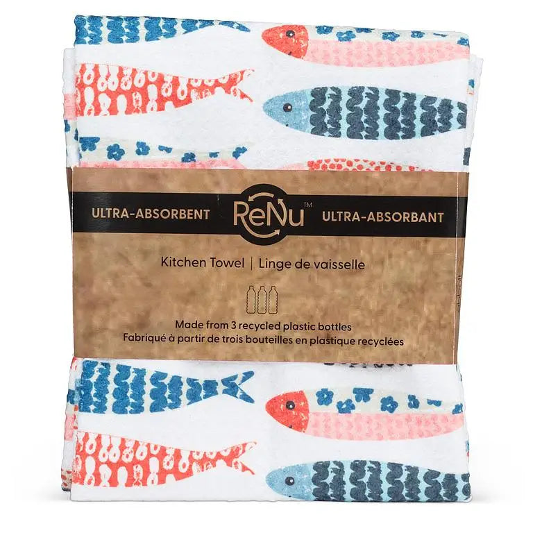 Abbott - Rows of Fish Kitchen Towel 17x29’’L