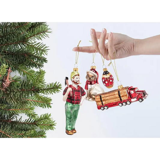 Abbott - Sitting Cat w/Hat Ornament 3.5’’H