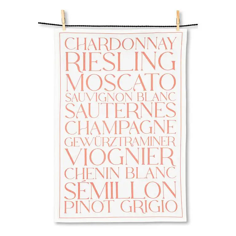 Abbott - White Wines Tea Towel