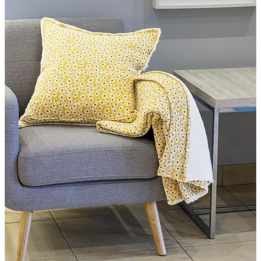Abbott - Yellow Daisy Throw 50x60’’L