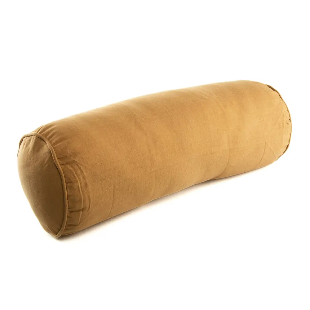Accent Linen - Neckroll / Bolster - Mustard