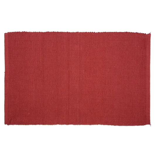Accent Linen - Floor Mats Ribbed - ’100% Cotton - Rust 60’’x96’’