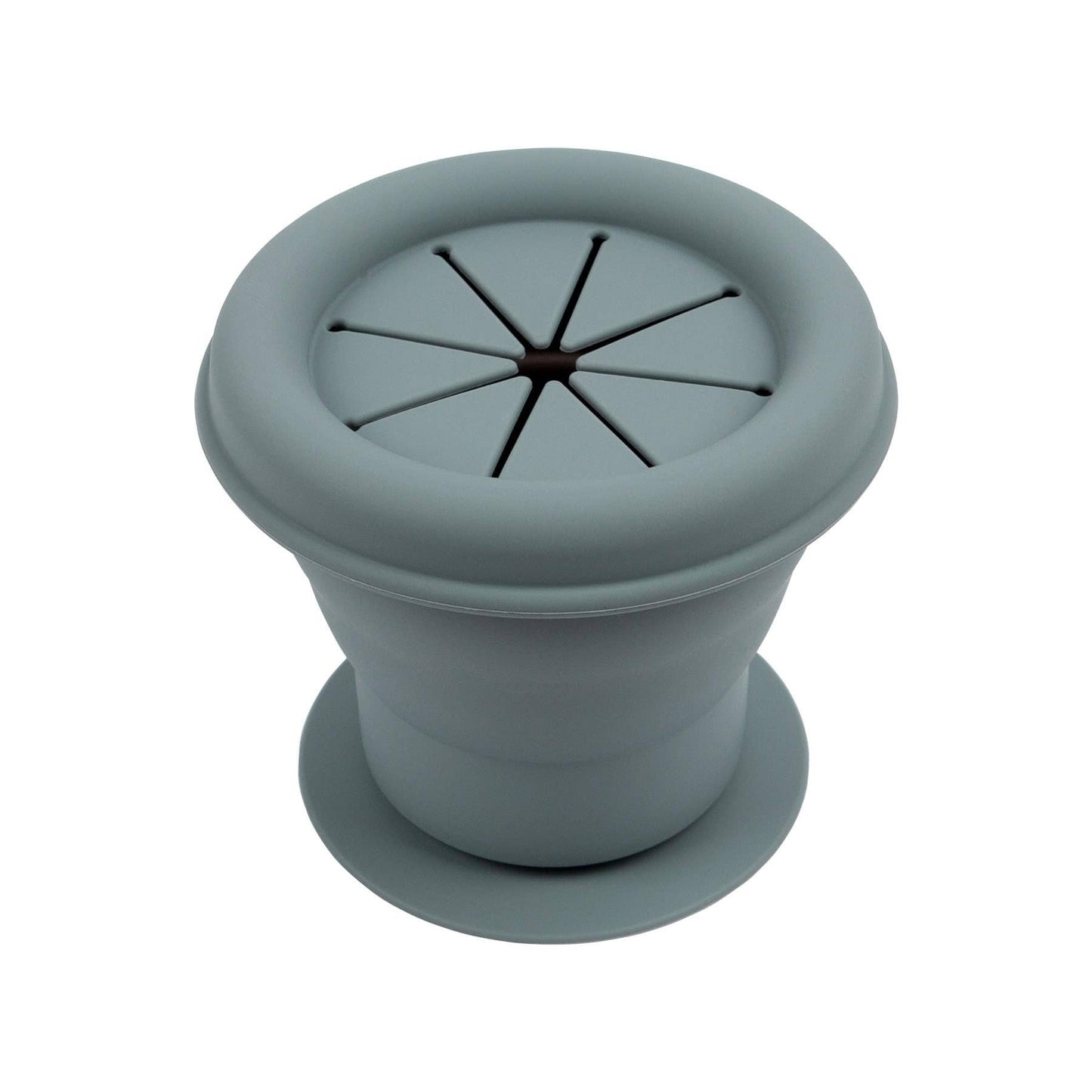 Baby Silicone Snack Pot - Silver Sage
