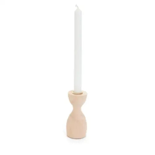 Laconia Candle Holder Wood Natural SM. - PABOOM
