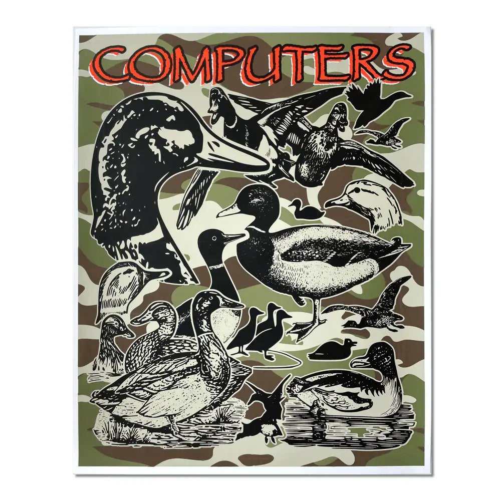 Arcane Bullshit - Computers Limited Edition Camo Poster