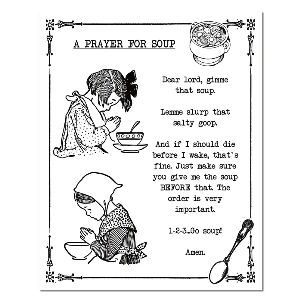 Soup Prayer Print - PABOOM