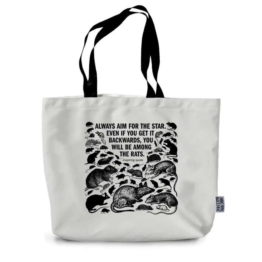 Arcane Bullshit - The Rats Jumbo Tote Bag Black