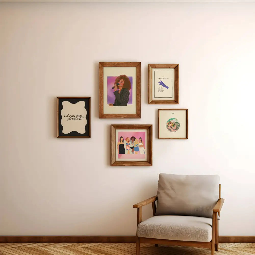 1990s Spice Girls Art Print - Baby Pink