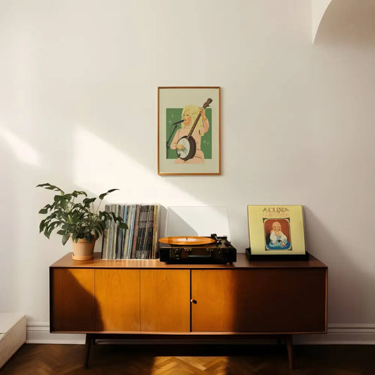 Artbaby & Co. - Dolly Parton Banjo 1976 Art Print 8x10