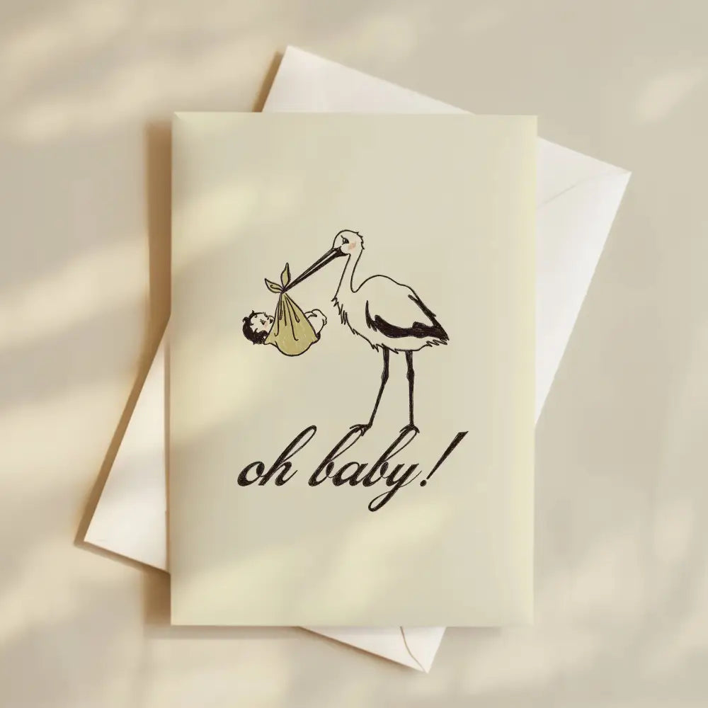 Artbaby & Co. - Oh Baby! New Baby Greeting Card