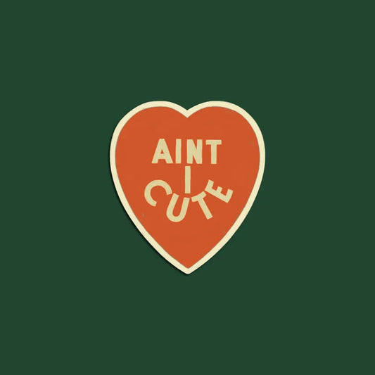 Artbaby & Co. - Vintage ’Aint I Cute’ Heart Sticker