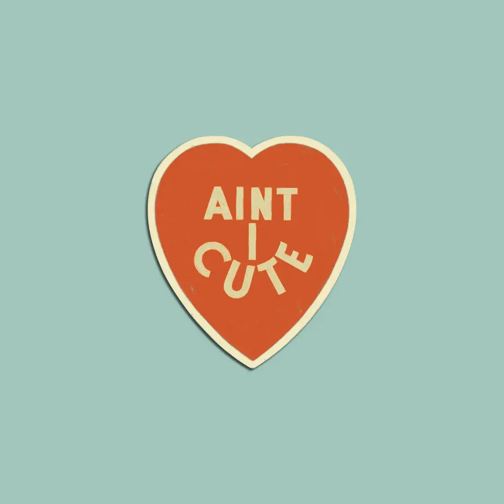 Artbaby & Co. - Vintage ’Aint I Cute’ Heart Sticker