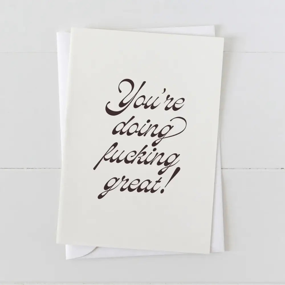 Artbaby & Co. - You’re Doing F’ing Great Card