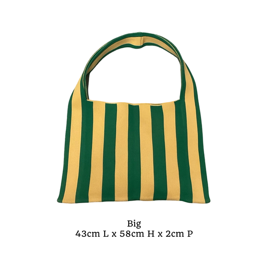 Striped Summer Bag L - Orange