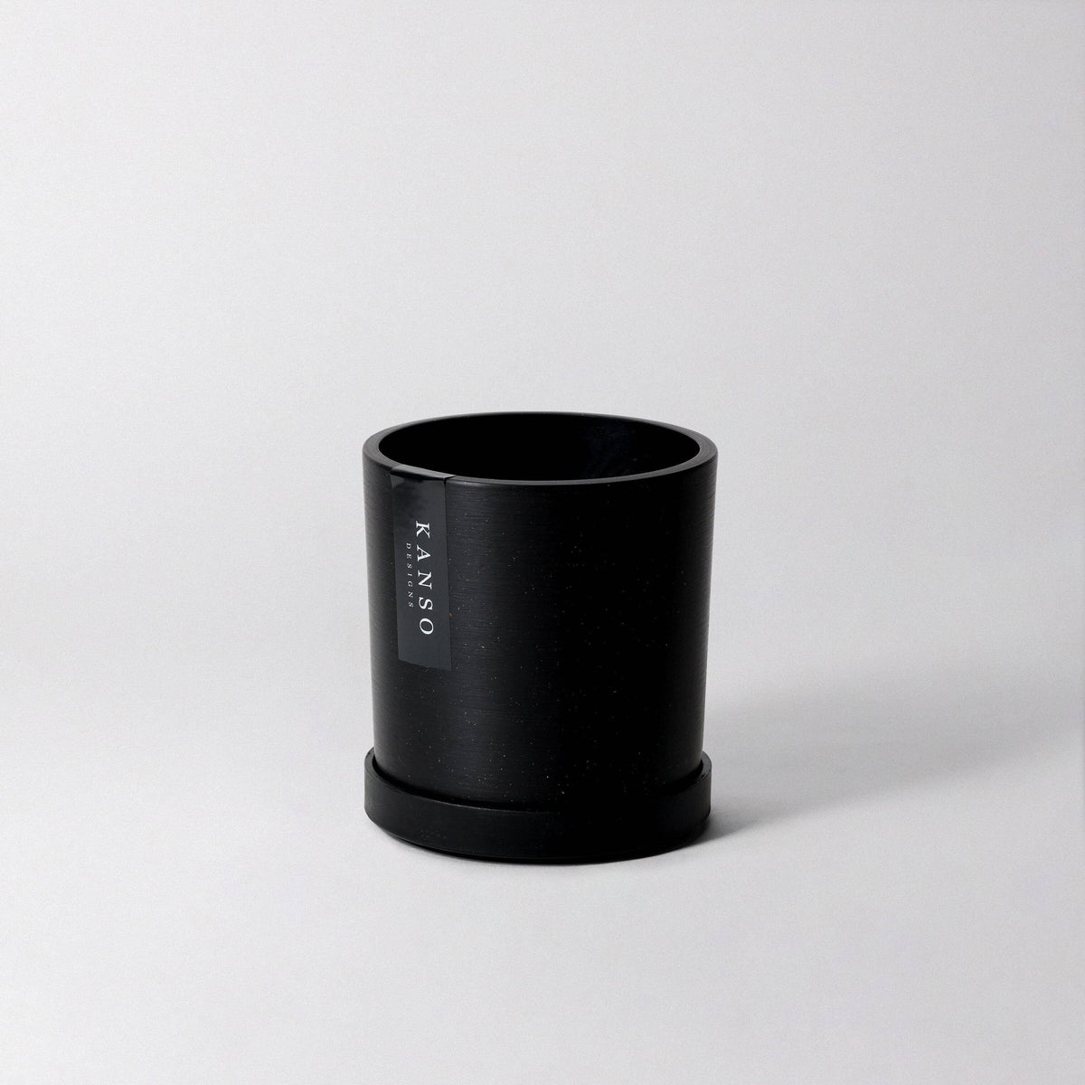 Kanso Designs Planter + Saucer 4” - White Stone