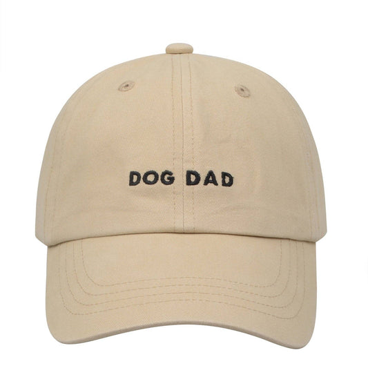 Dog Dad Hat | Embroidered Dog Dad Baseball Cap - Black