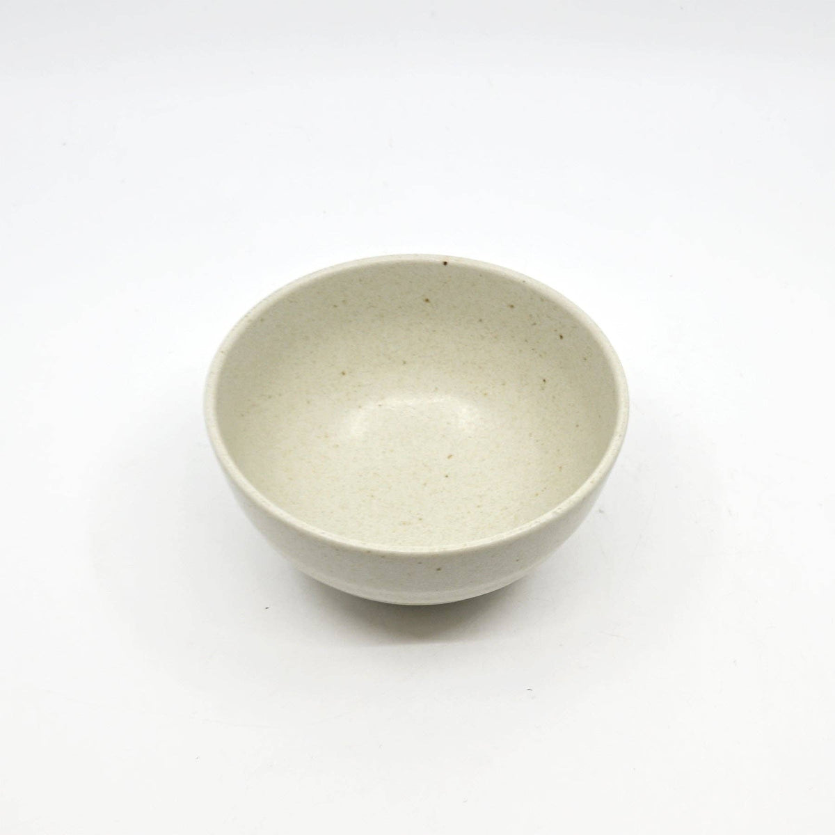 Nature White porcelain rice bowl, top view - PABOOM