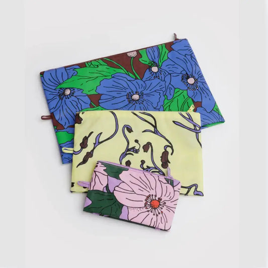 BAGGU - Flat Pouch Set Poppy Mix