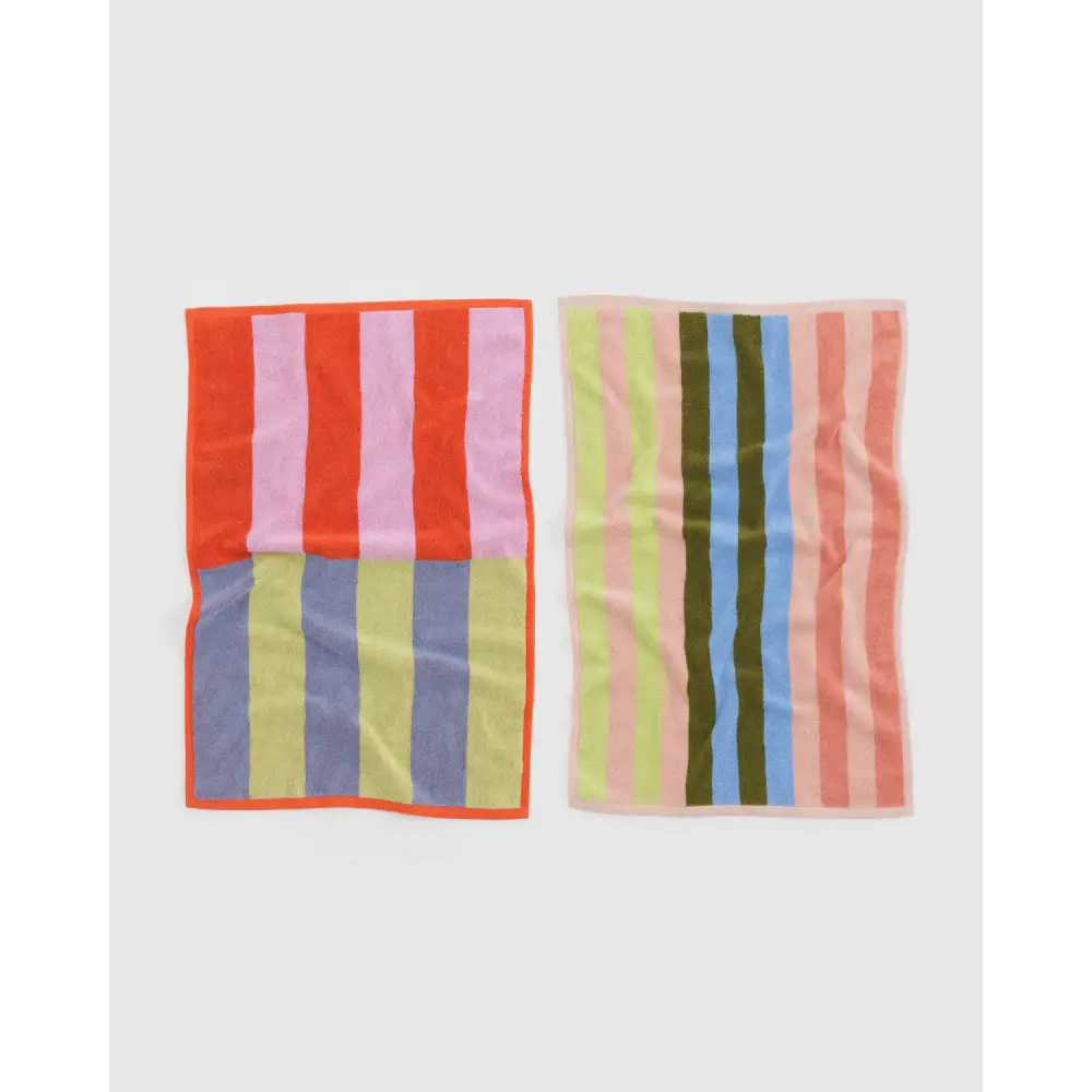 BAGGU - Hand Towel S/2 Pool Stripe Mix