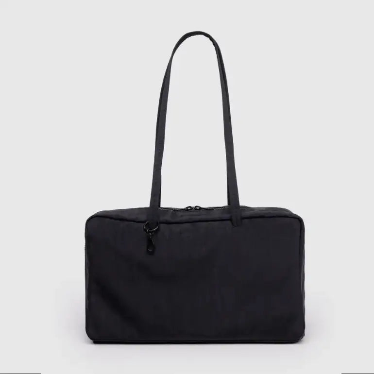 BAGGU - Medium Nylon Bowler Bag Black