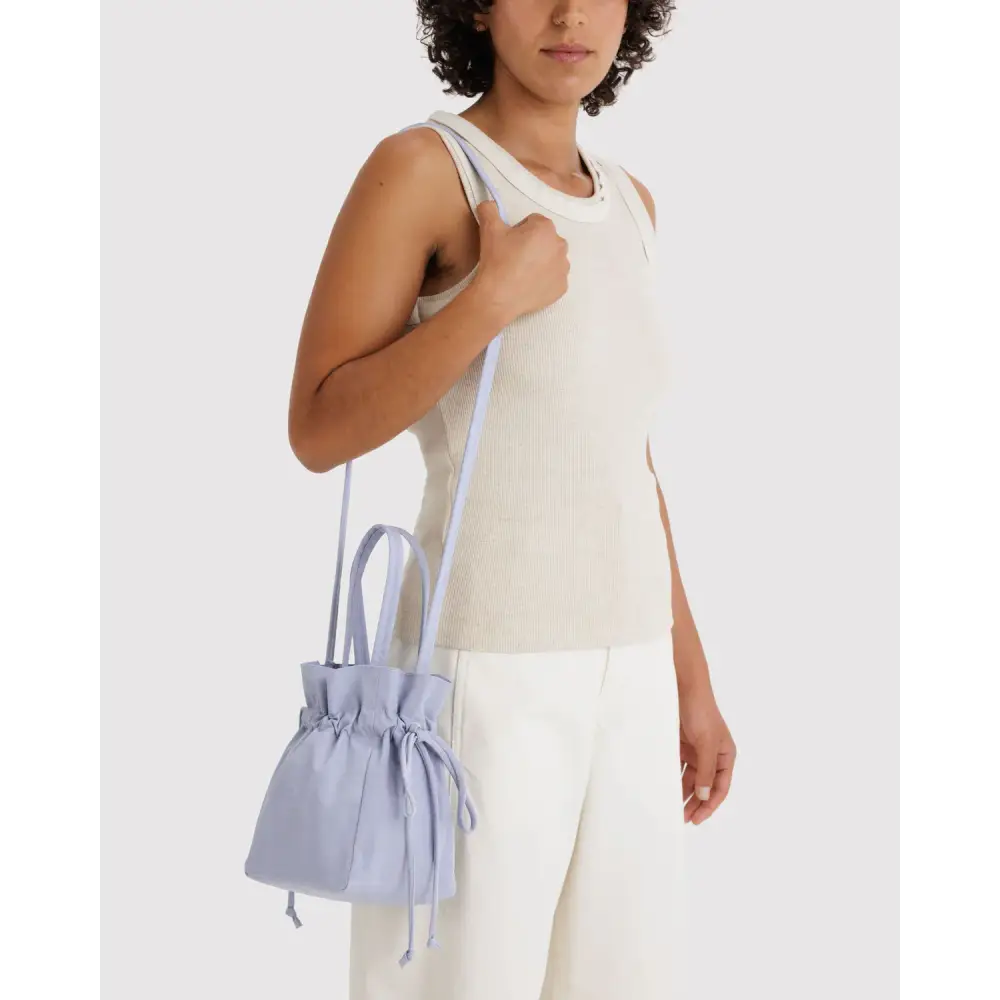 BAGGU Nylon Drawstring Bag - Mist