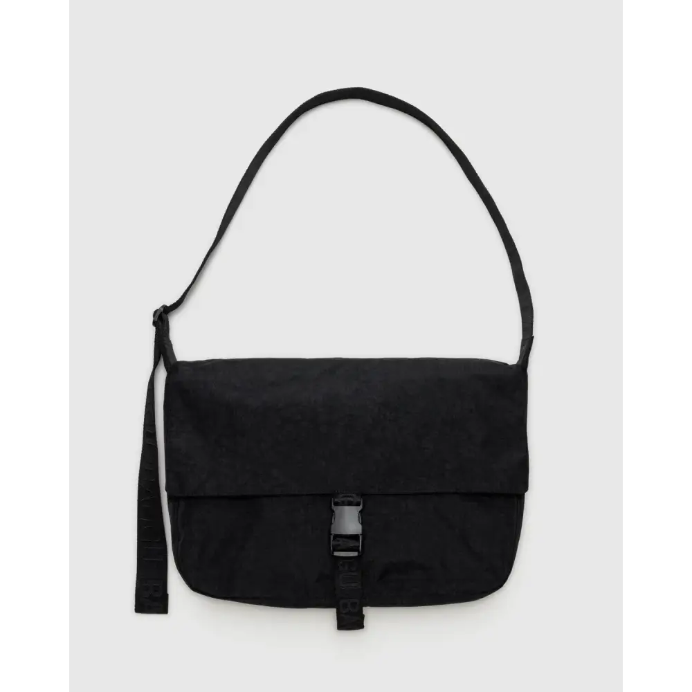 BAGGU Nylon Messenger Bag - Black