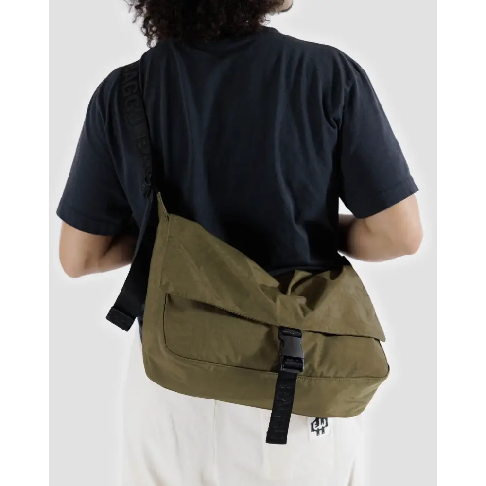 Nylon Messenger Bag Seaweed - PABOOM