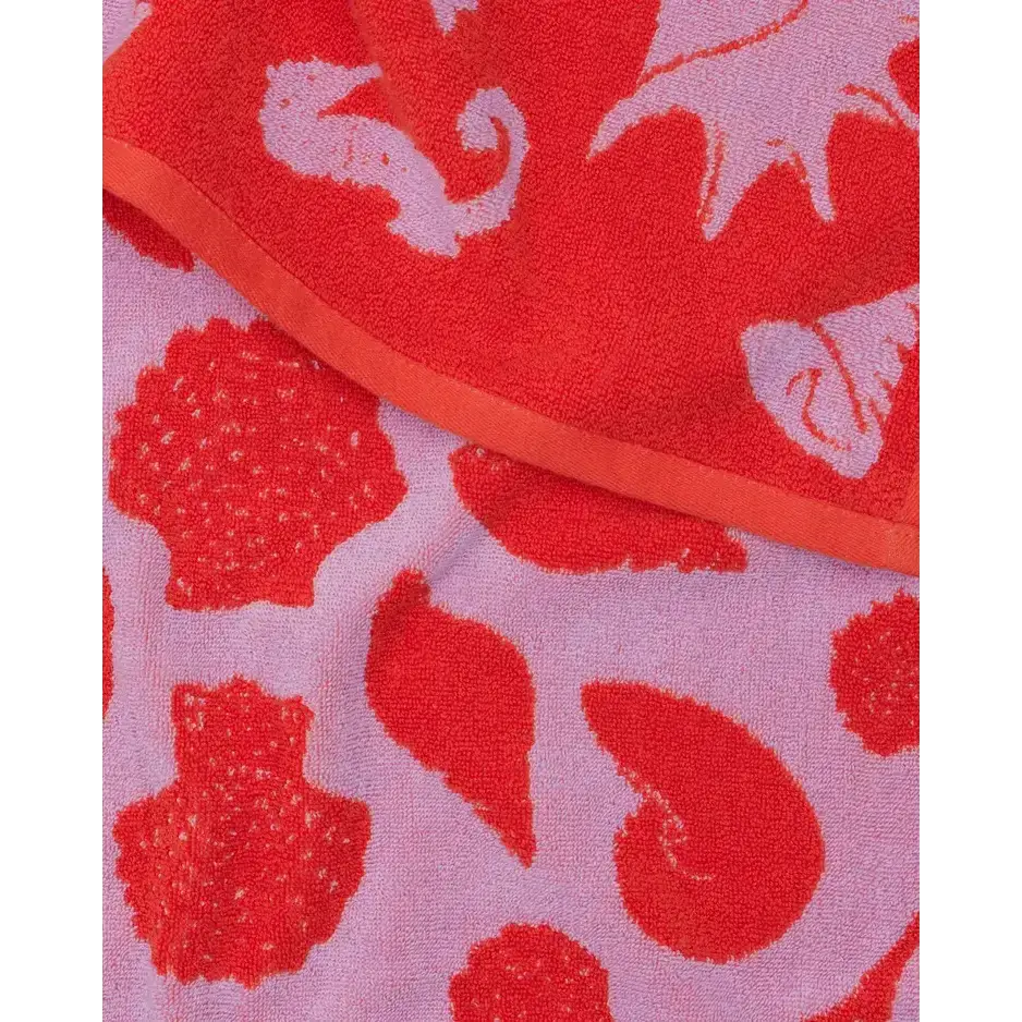 BAGGU Organic Cotton Bath Towel - Sea Shells