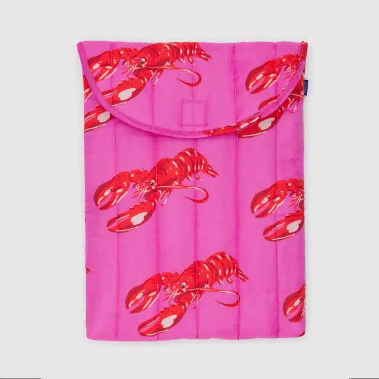 BAGGU - Puffy Laptop Sleeve 16’’ Pink Lobster