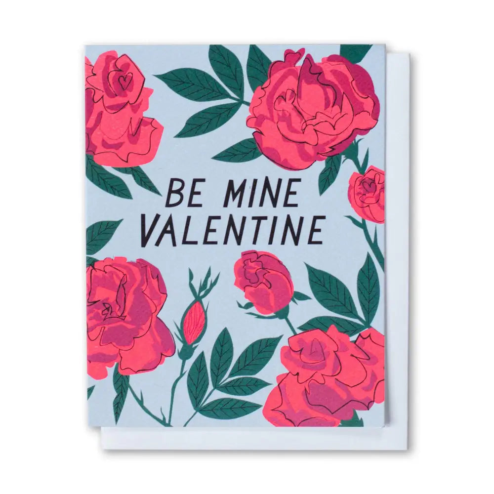 Banquet Workshop - Be Mine Valentine with Neon Roses Note Card