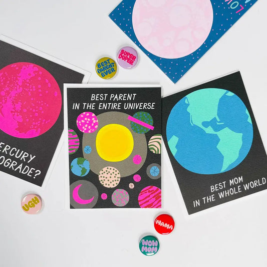 Best Parent in the Entire Universe Note Card - PABOOM