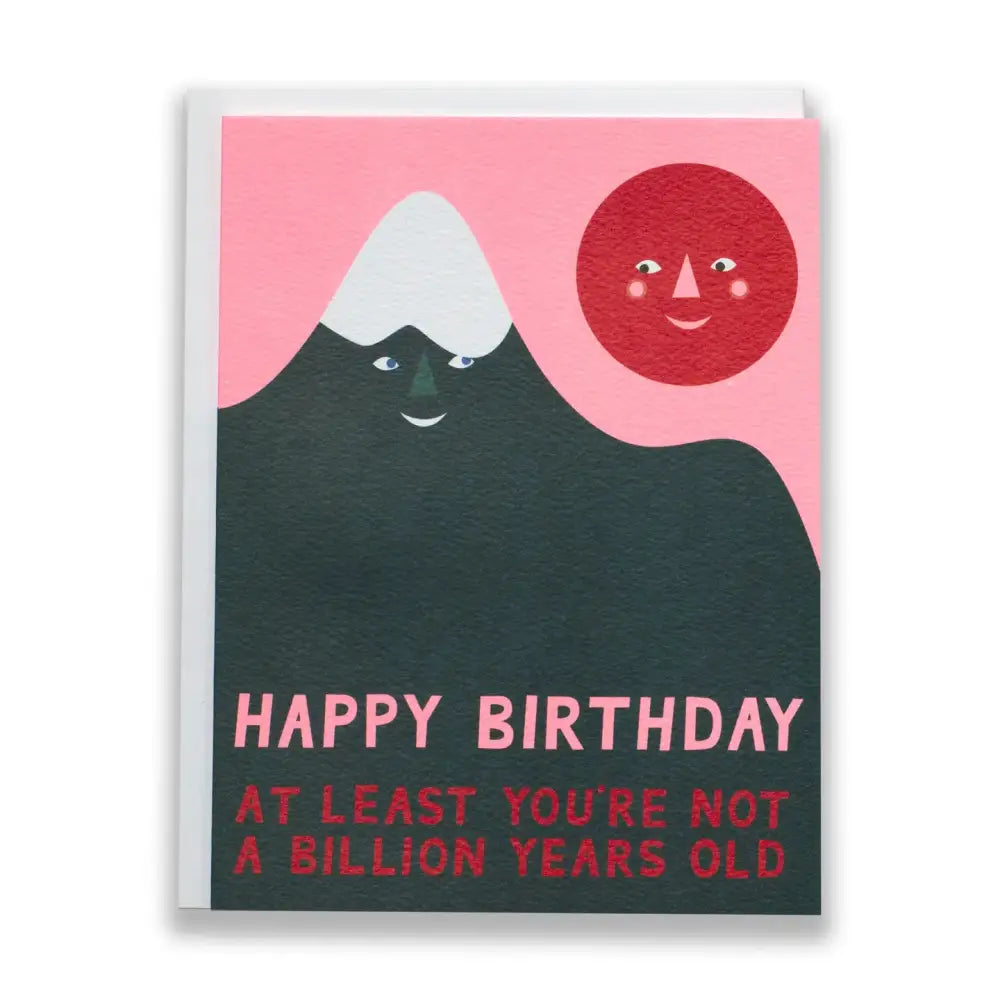 Billion Year Birthday Mountain Card - PABOOM
