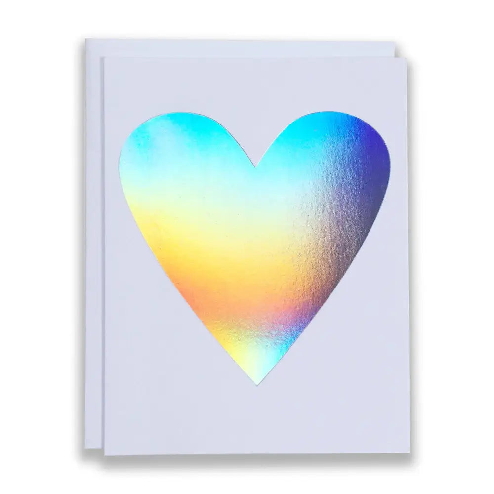 Hologram Heart Note Card - PABOOM
