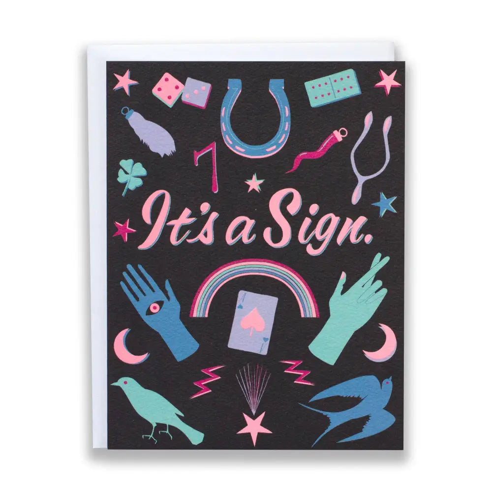 It's A Sign Note Card - PABOOM