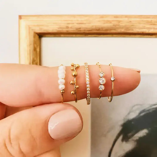 Minimalist Mini Zirconia Ring - Silver