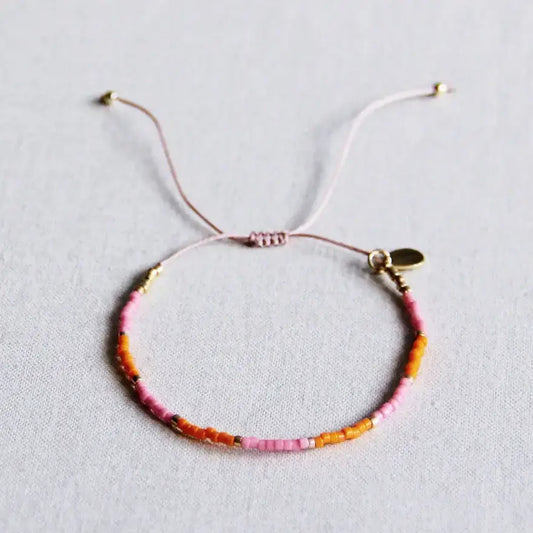 Miyuki Bracelet - Red/Pink